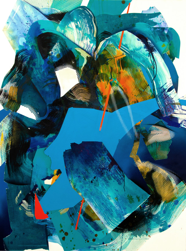 Count to Ten II, 2019 Acryl, Ink, Aerosol on Canvas 160 x 120 cm, JB0196  5.600 €