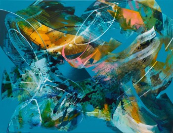 JuliaBenz_Tunnel View_acrylic,ink,spraypaint on canvas_100cm x 130cm_2021_LoRes Kopie
